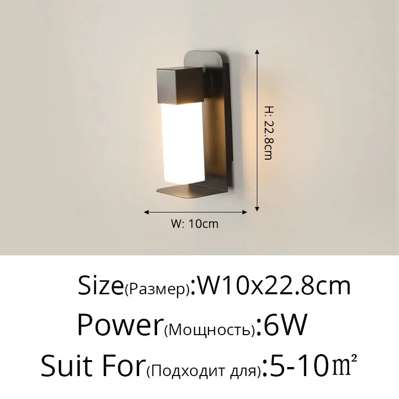 applique murale led étanche décorative pour intérieur et extérieur