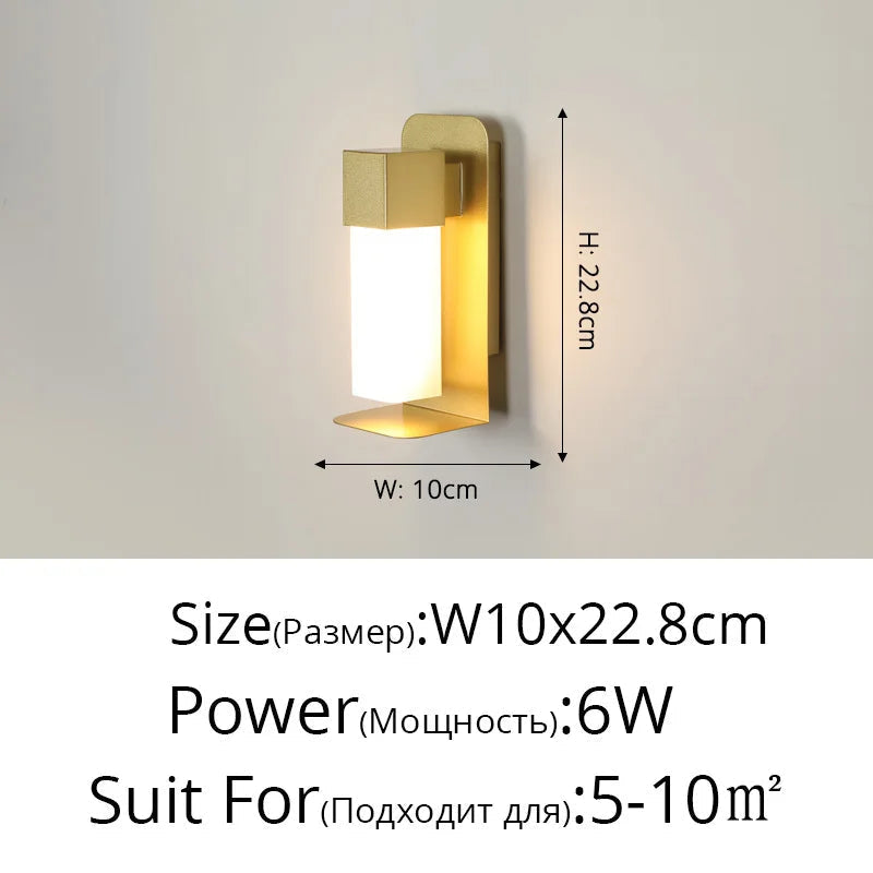 applique murale led étanche décorative pour intérieur et extérieur