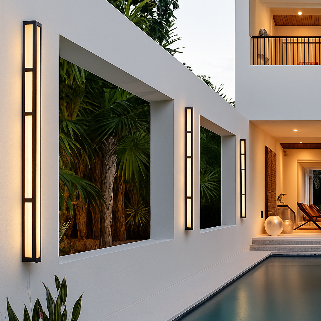 applique murale led étanche extérieure bande luxe pour villa jardin projet décoration
