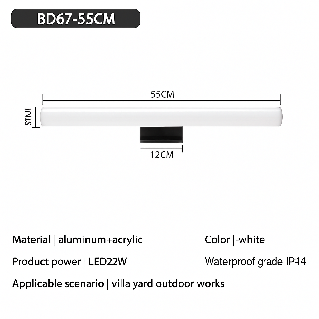applique murale led étanche pour éclairage moderne intérieur