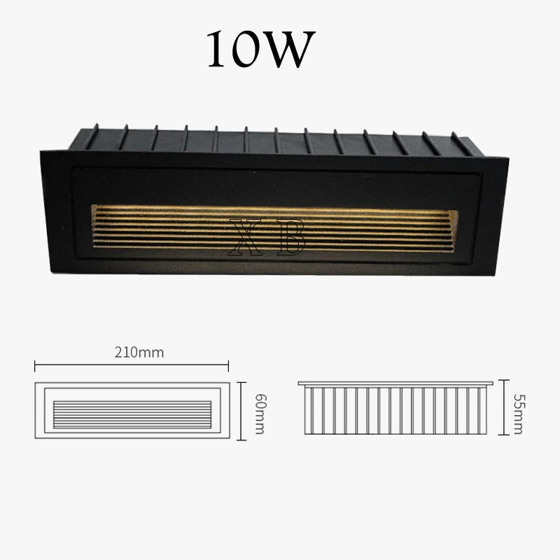 applique murale led étanche pour escaliers et marches extérieures