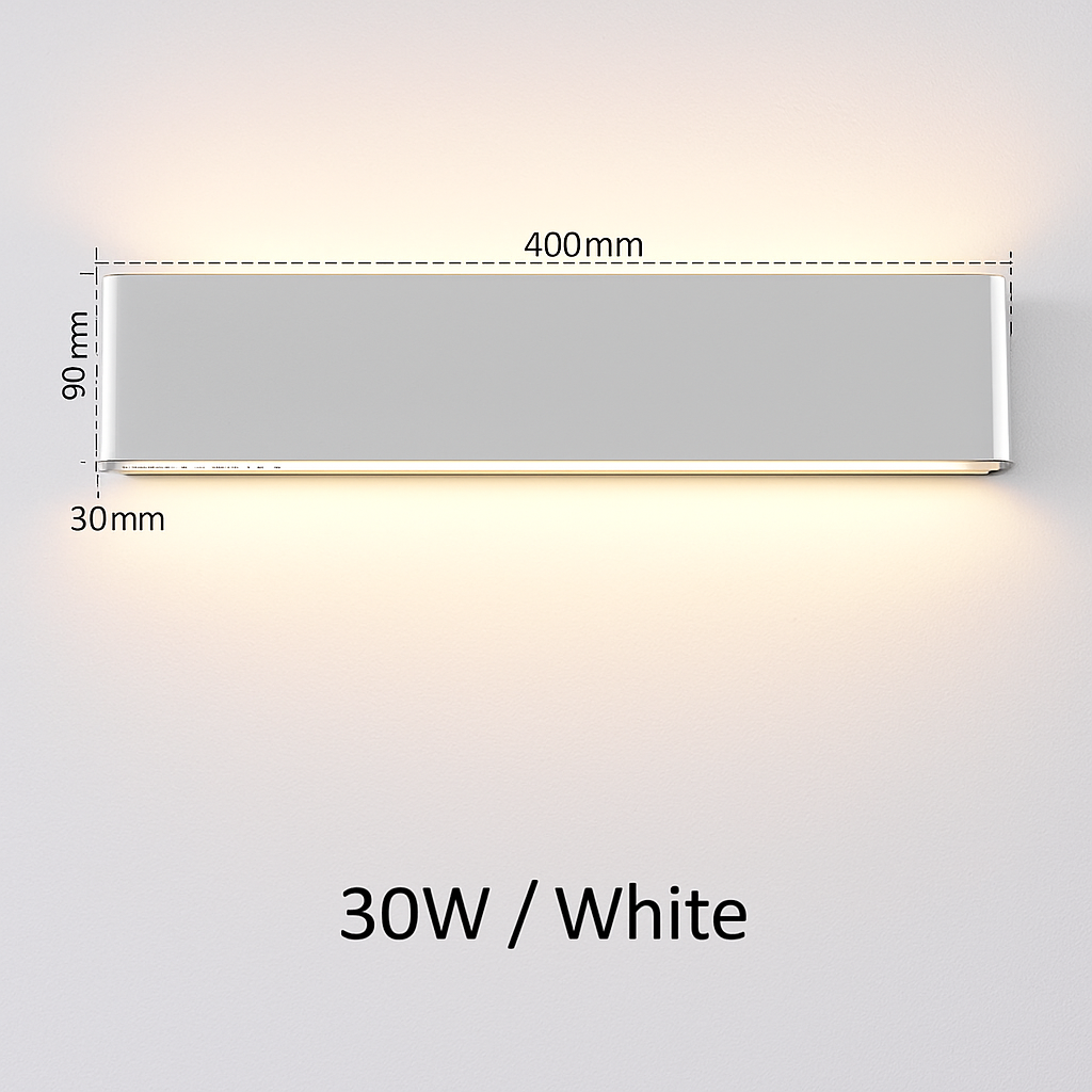 applique murale led étanche pour extérieur en aluminium