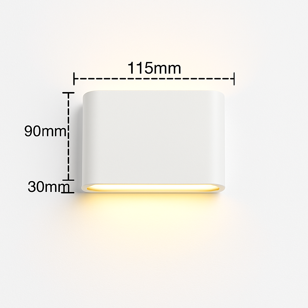 applique murale led étanche pour extérieur en aluminium