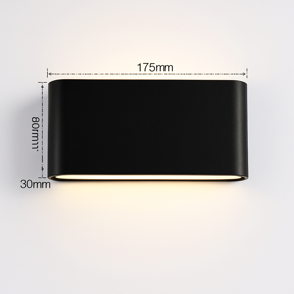 applique murale led étanche pour extérieur en aluminium