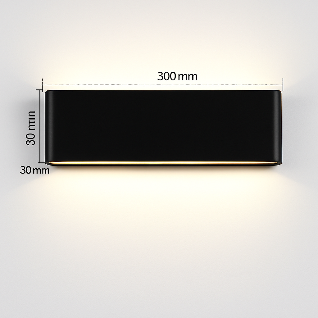 applique murale led étanche pour extérieur en aluminium
