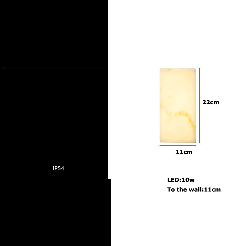 applique murale led étanche pour intérieur et extérieur géométrique