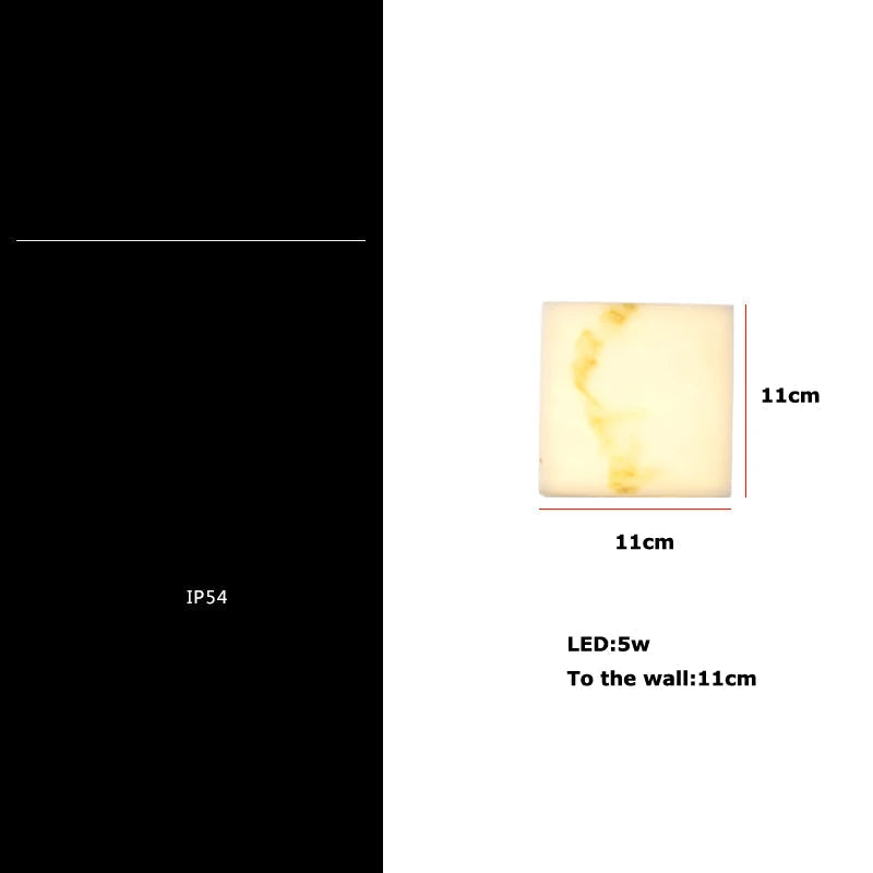 applique murale led étanche pour intérieur et extérieur géométrique