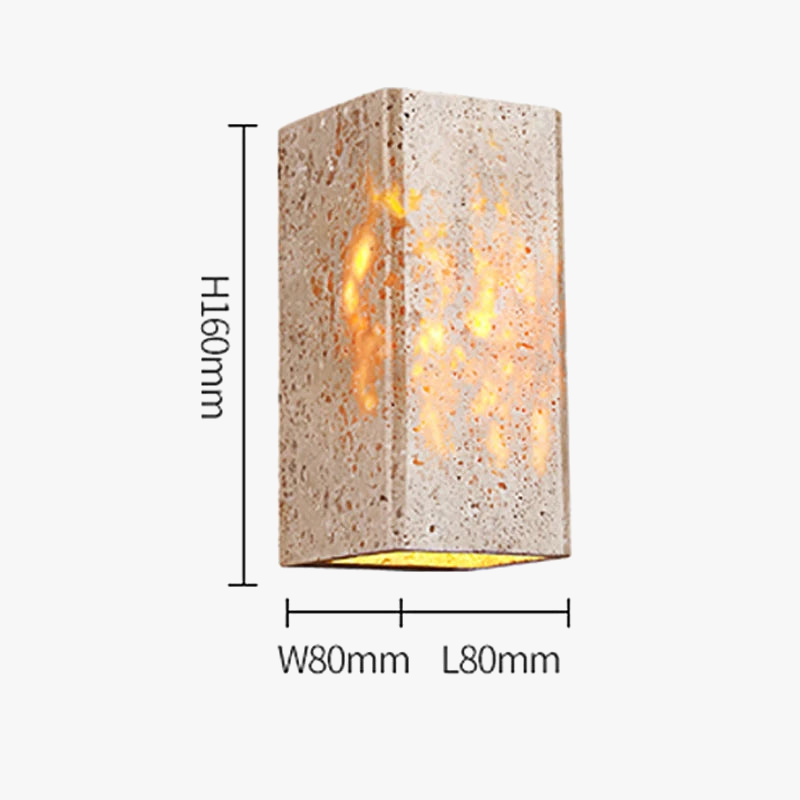 Applique murale led étanche style japonais pour extérieur villa