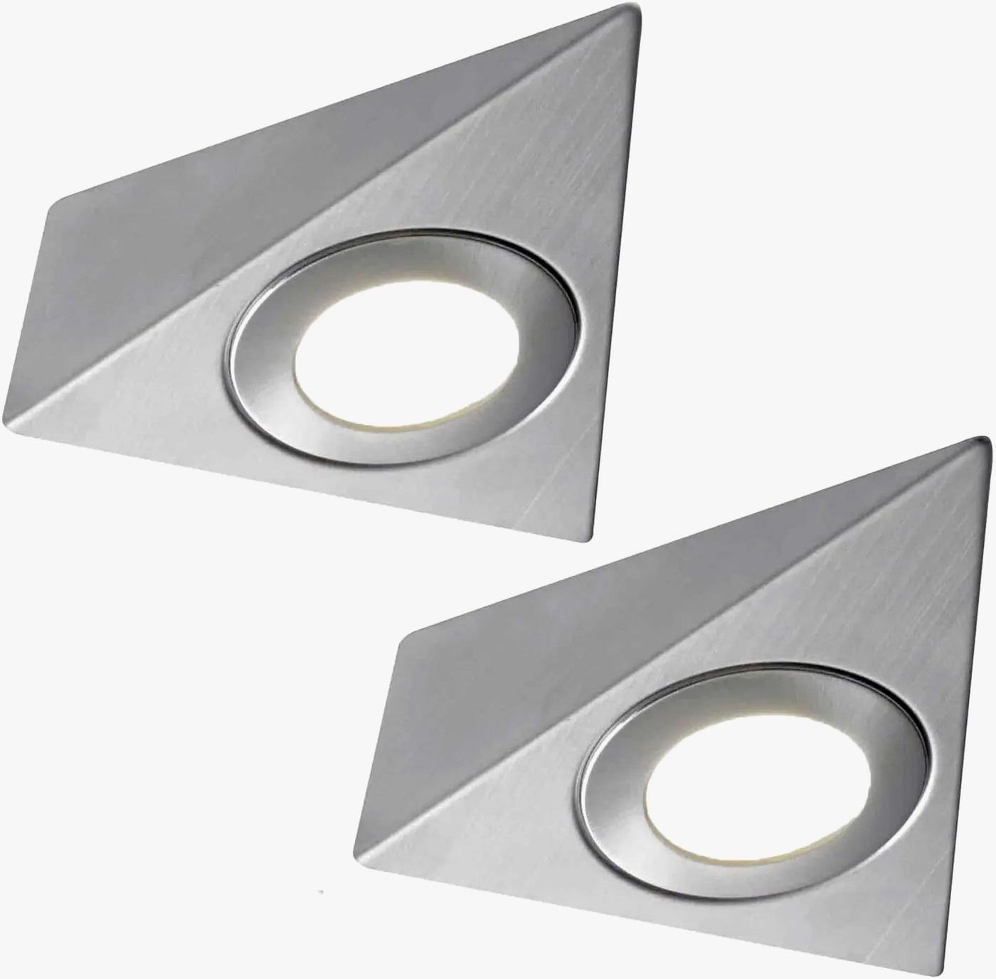 Applique murale LED triangulaire en acier inoxydable
