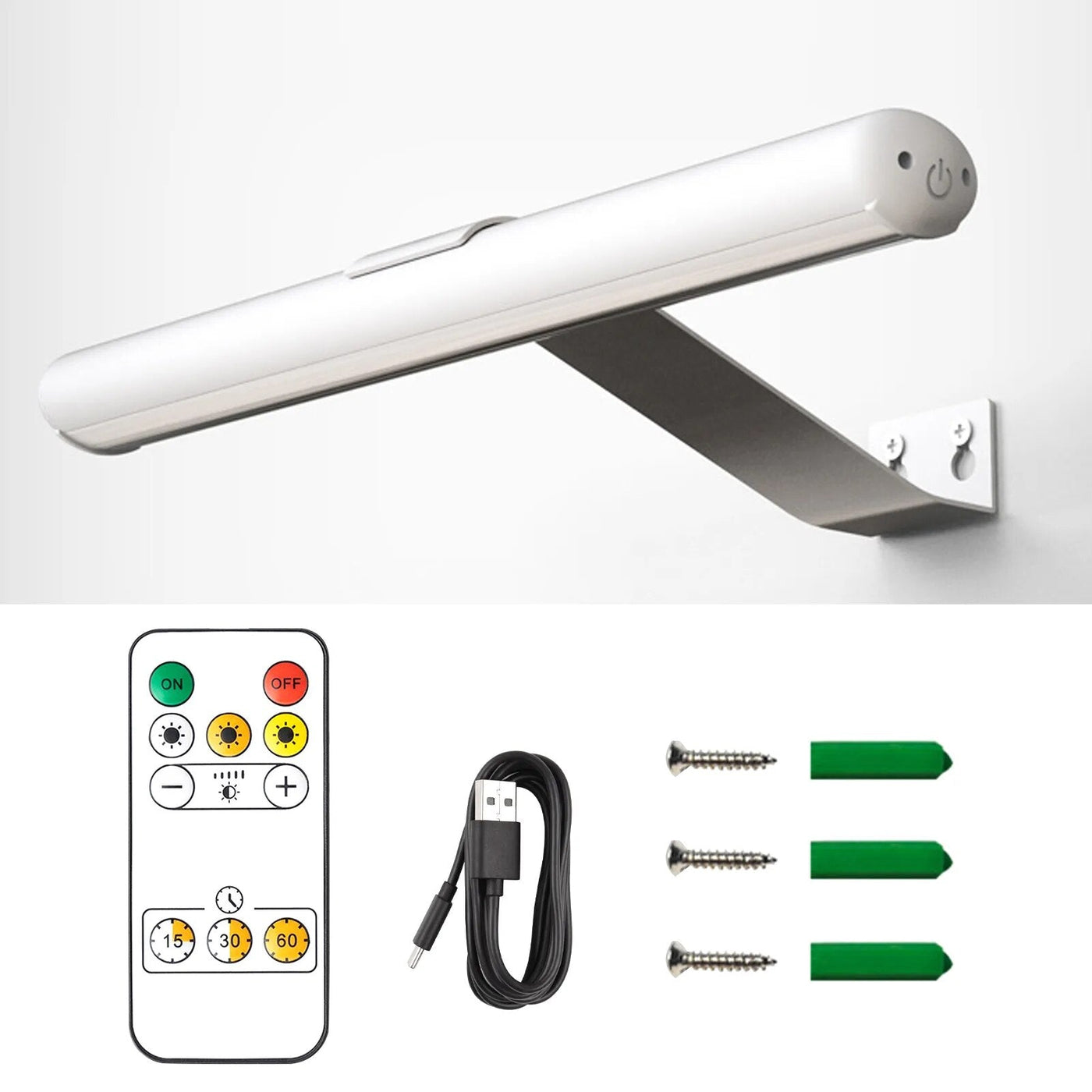 Applique murale Led USB au design moderne doré