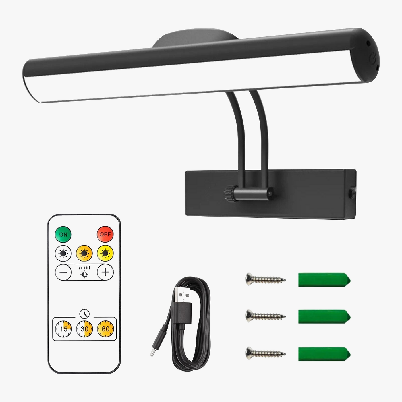 Applique murale Led USB au design moderne doré