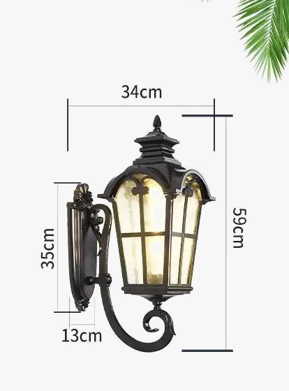 applique murale led vintage en aluminium pour jardin et extérieur