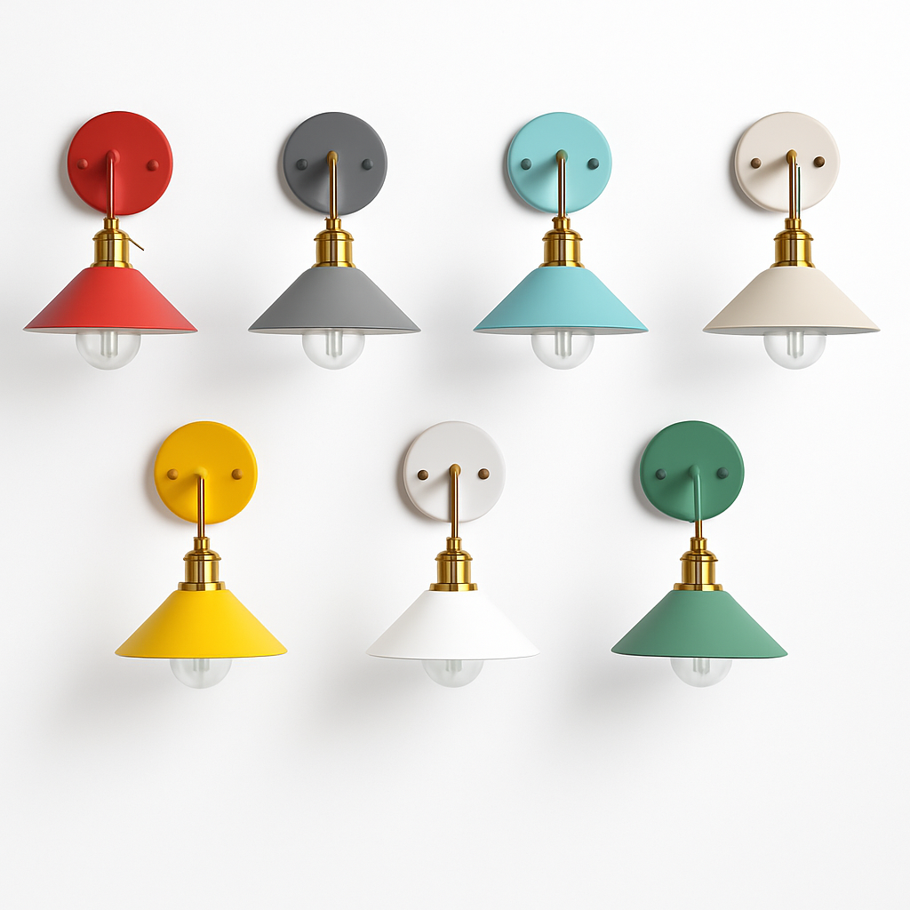Applique murale LED Vintage Plated de couleurs