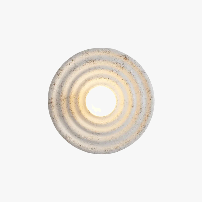 applique murale led wabi-sabi ronde décoration style japonais rétro
