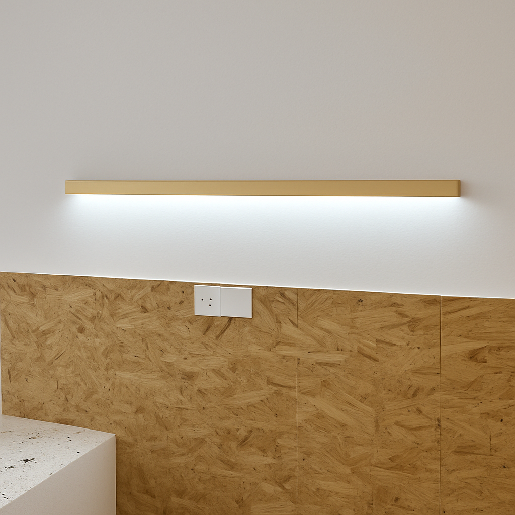 applique murale Longue bande LED en bois