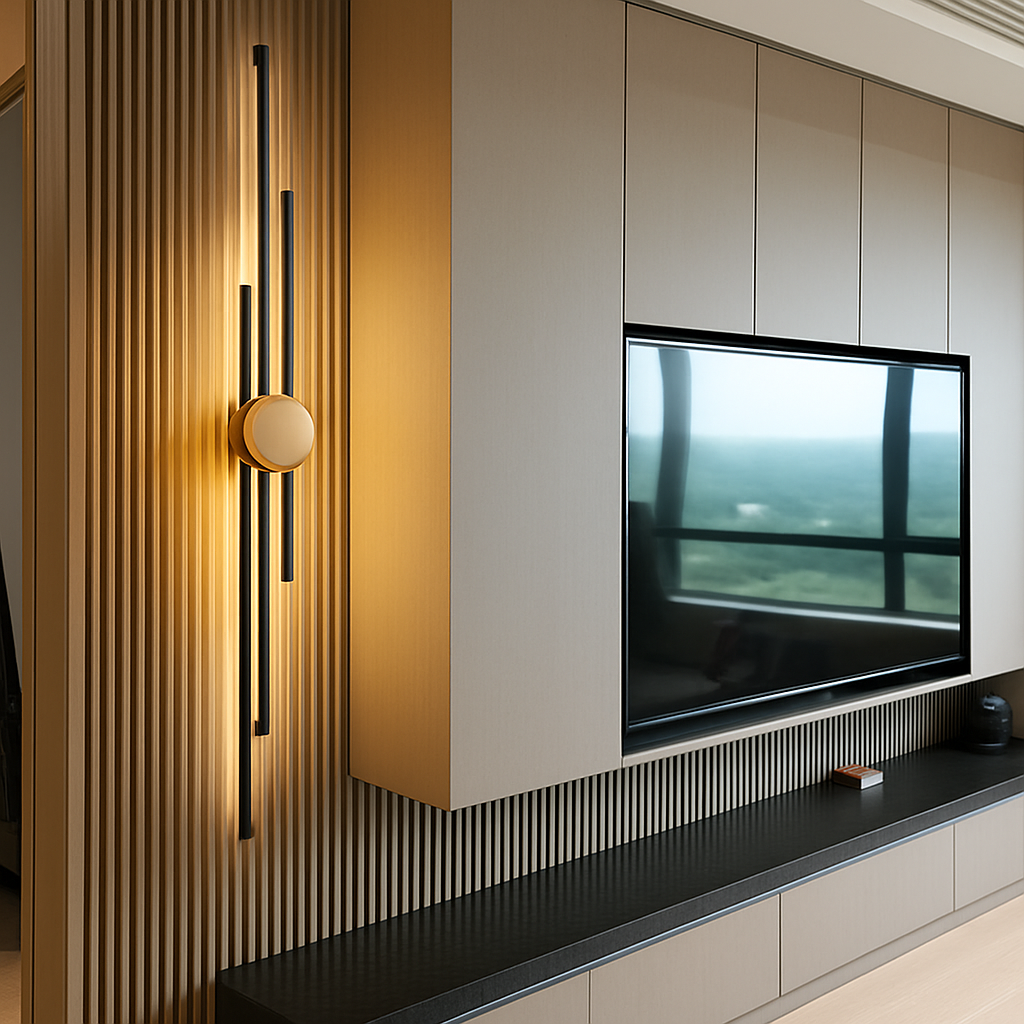 Applique murale longue LED moderne