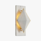 applique murale losange en marbre style célébrité led moderne