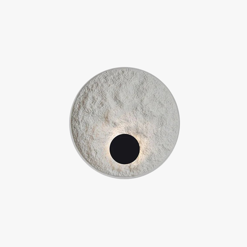 applique murale lune moderne en résine décorative à led