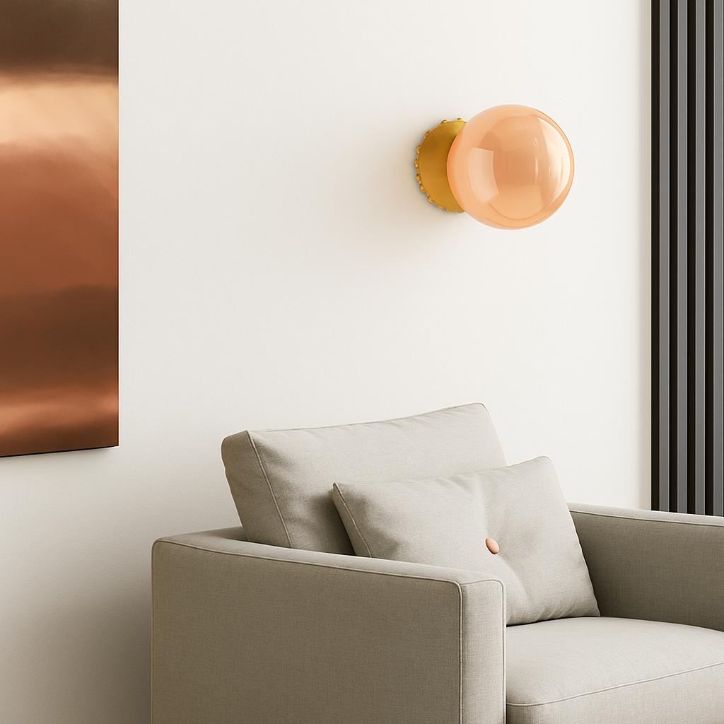 applique murale luxe design américain en verre moderne décoratif