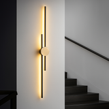 applique murale minimaliste en laiton led atmosphère