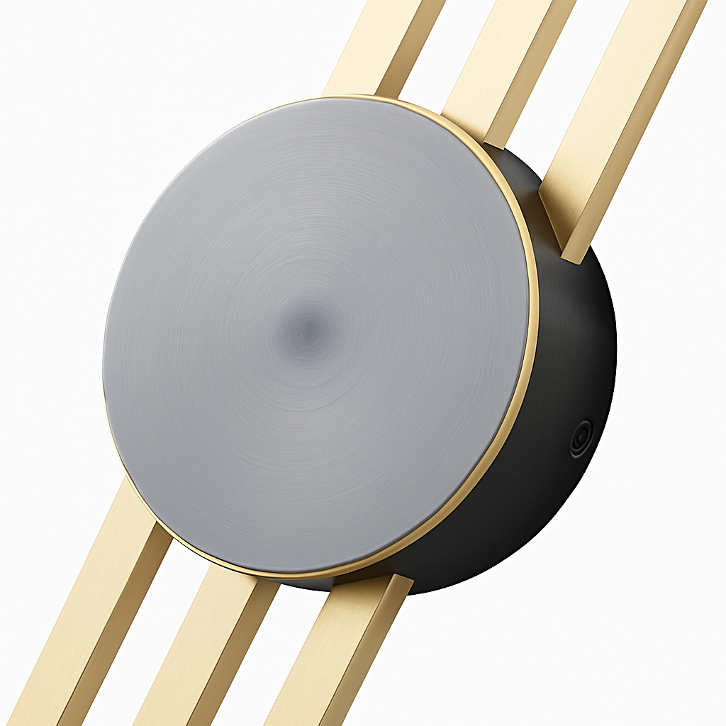 applique murale minimaliste en laiton led atmosphère