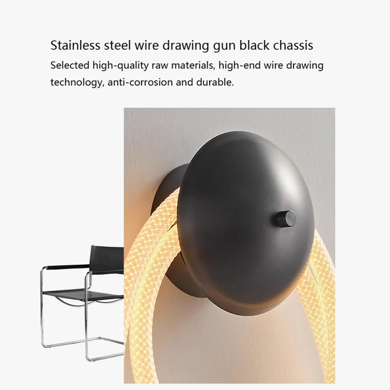applique murale minimaliste en silicone au design luxueux