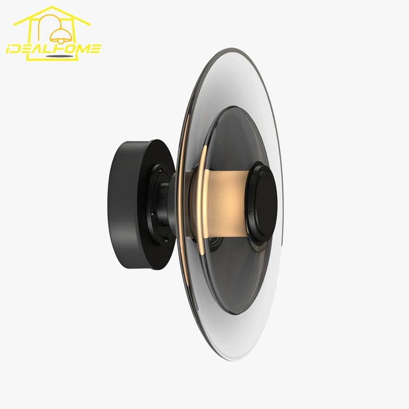 applique murale minimaliste en verre art led design intérieur