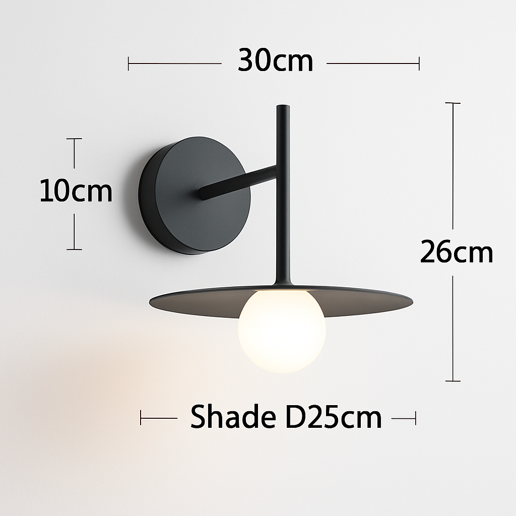 applique murale minimaliste à led style industriel rétro