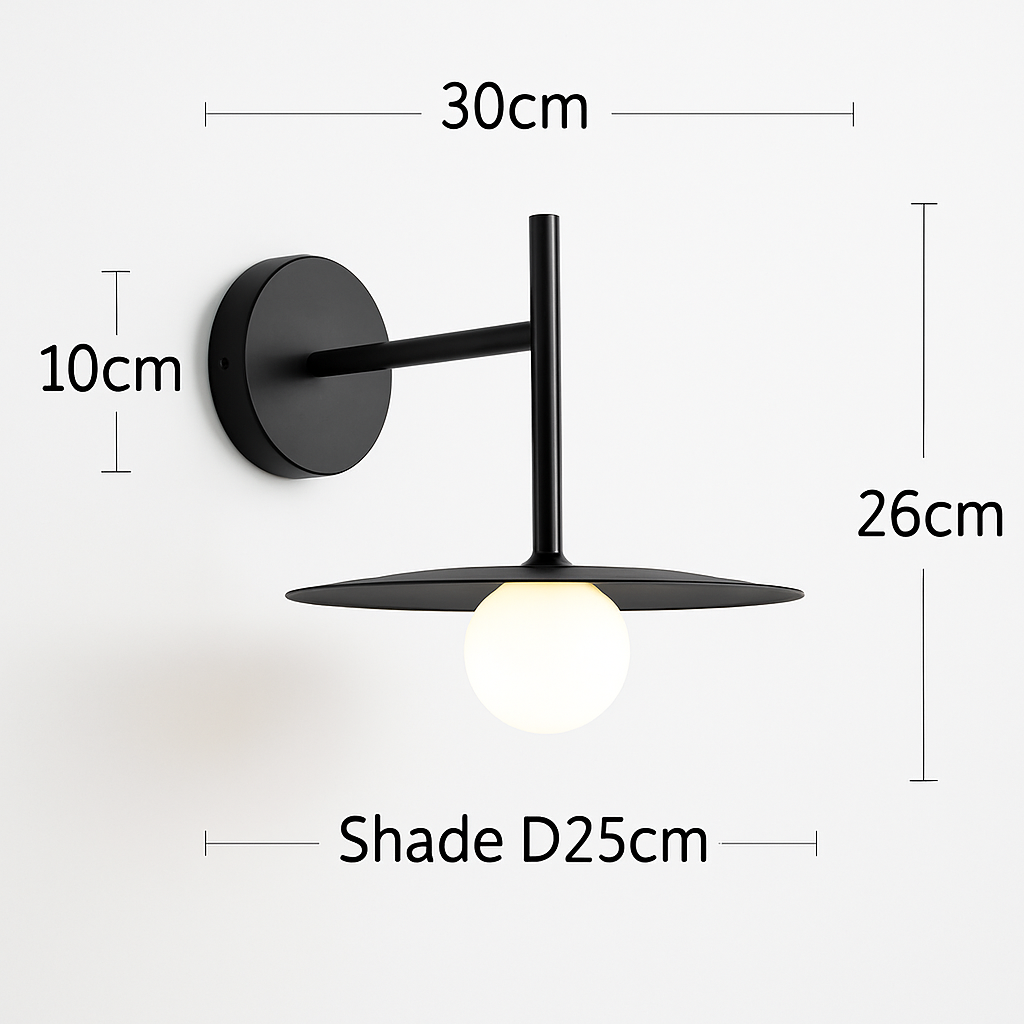 applique murale minimaliste à led style industriel rétro