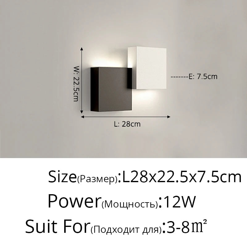 applique murale minimaliste moderne longue bande créative de luxe