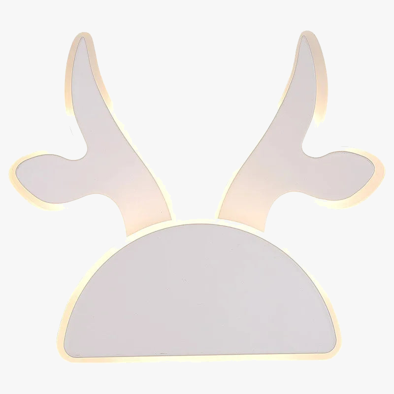 applique murale moderne acrylique tête de cerf design nordique