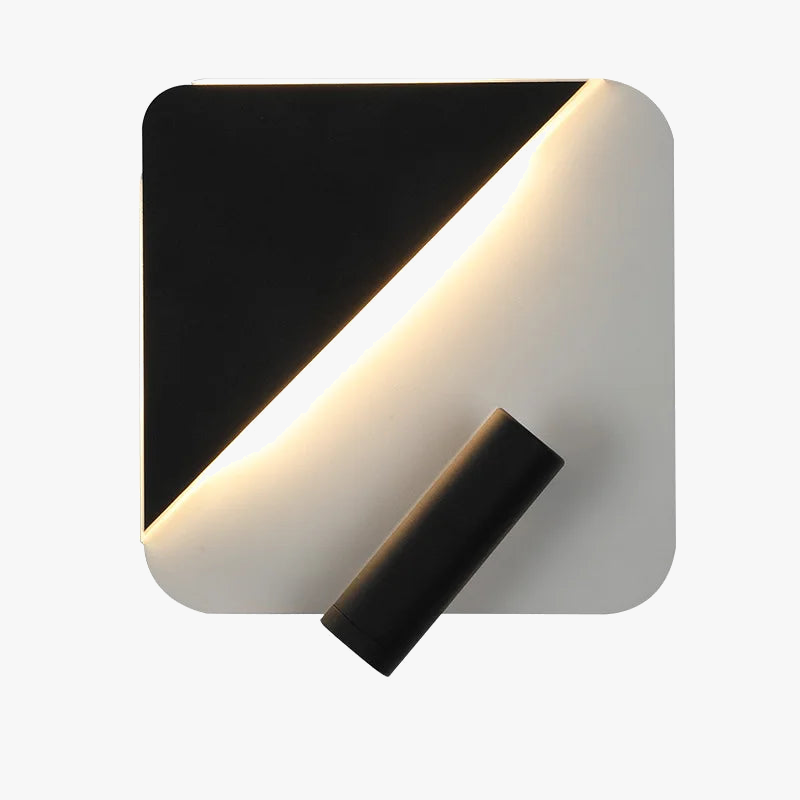 applique murale moderne avec interrupteur design rétroéclairage rotatif