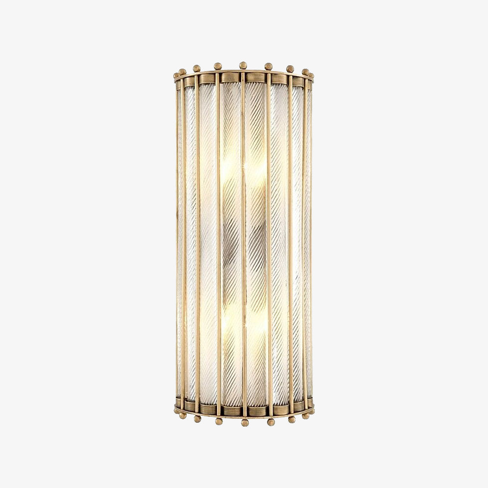 Applique murale moderne cylindrique en verre luxury Mylia