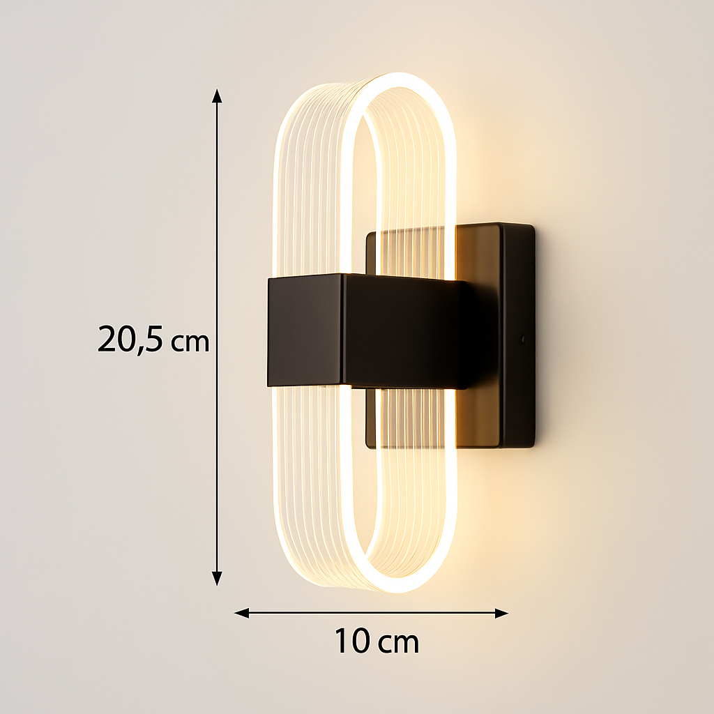 applique murale moderne en acrylique design nordique led décorative
