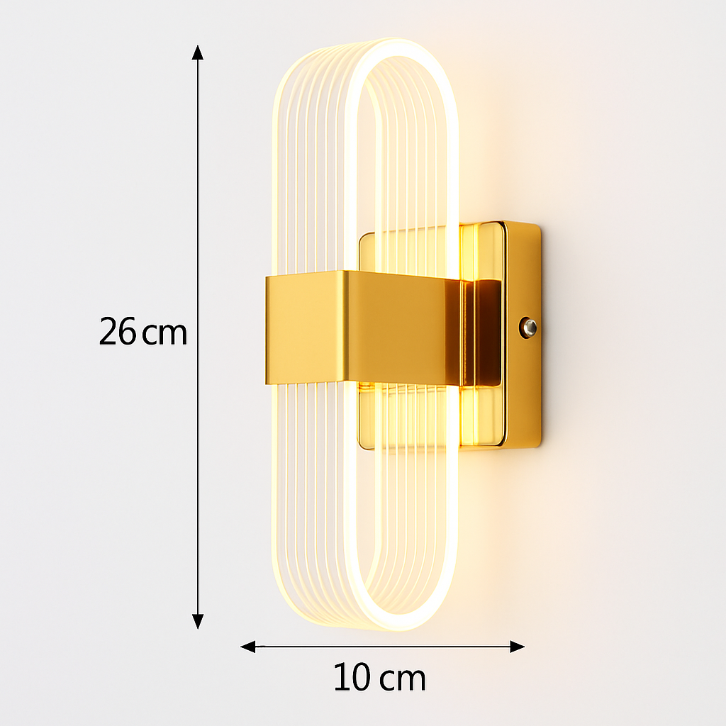 applique murale moderne en acrylique design nordique led décorative