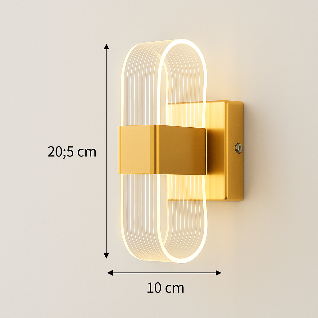 applique murale moderne en acrylique design nordique led décorative