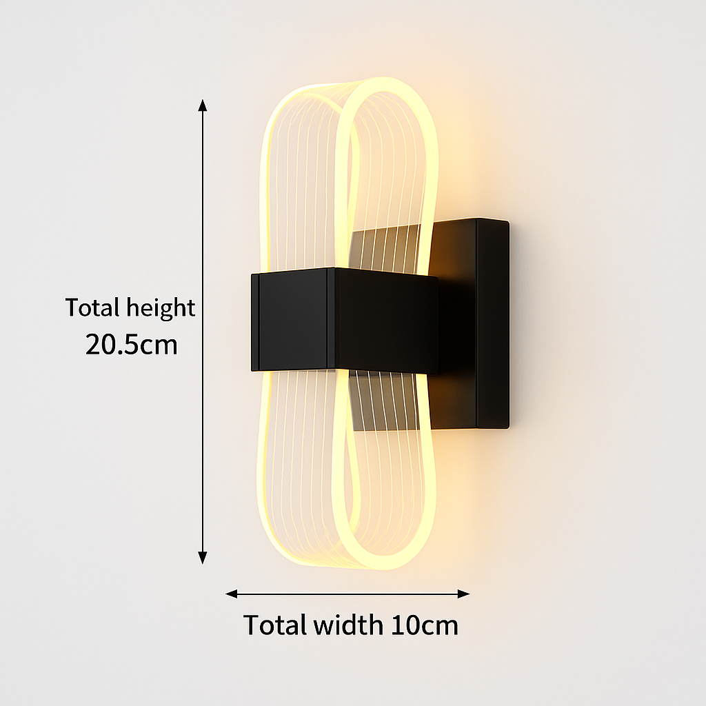 applique murale moderne en acrylique design nordique led décorative