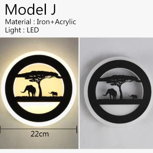 applique murale moderne en acrylique style américain pour intérieur élégant