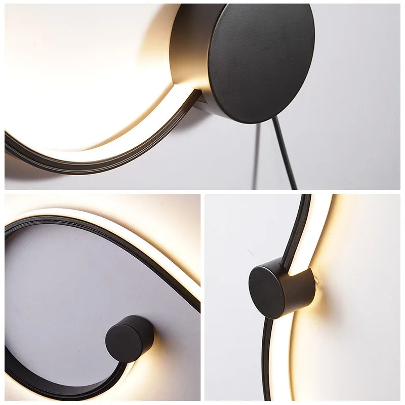applique murale moderne en aluminium minimaliste design éclairage intérieur