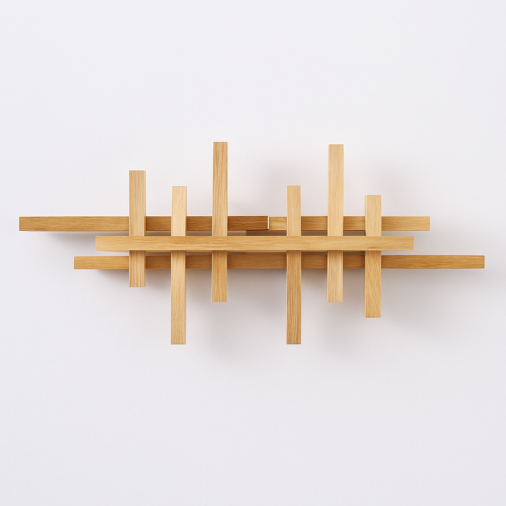 applique murale moderne en bois avec éclairage led décoratif