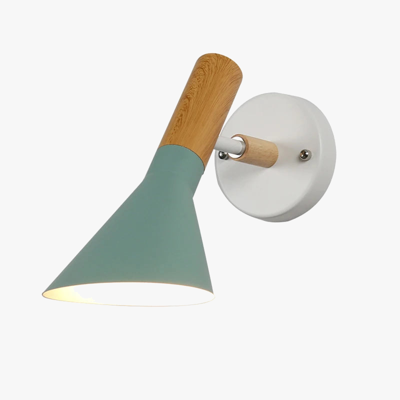 applique murale moderne en bois et fer design nordique