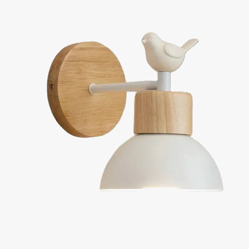 applique murale moderne en bois et fer pour intérieur