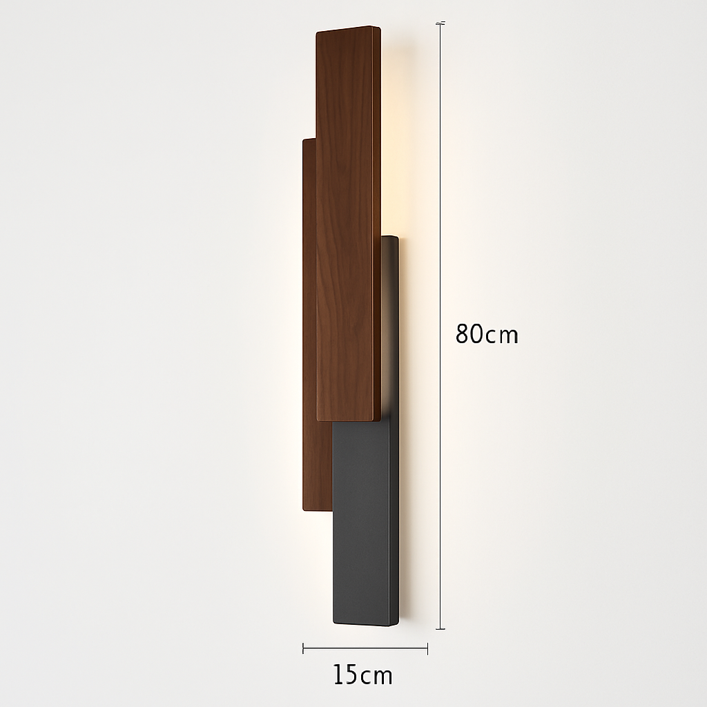 Applique murale moderne en bois naturel