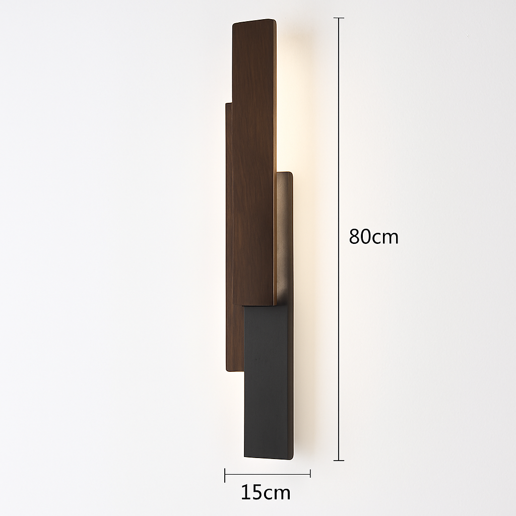 Applique murale moderne en bois naturel