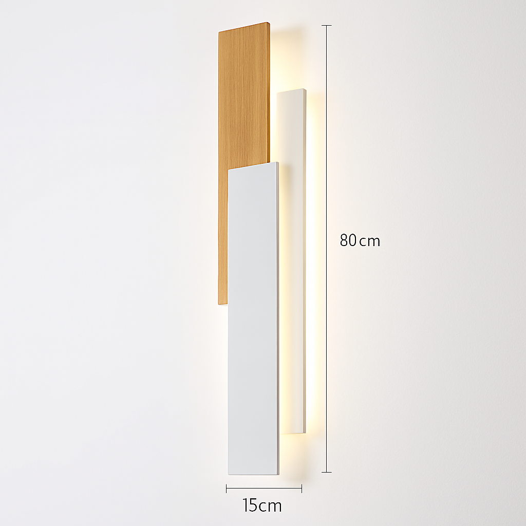 Applique murale moderne en bois naturel