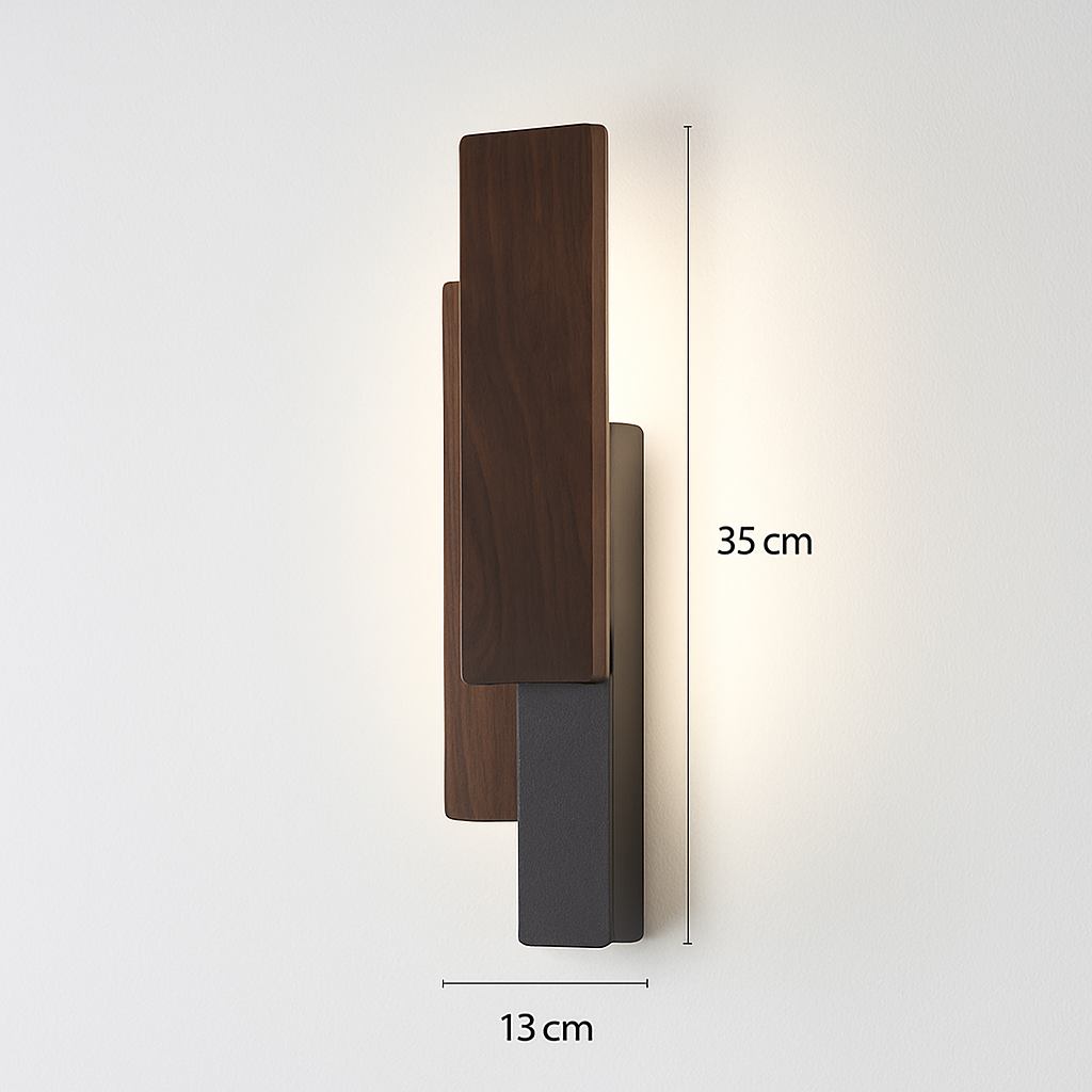 Applique murale moderne en bois naturel