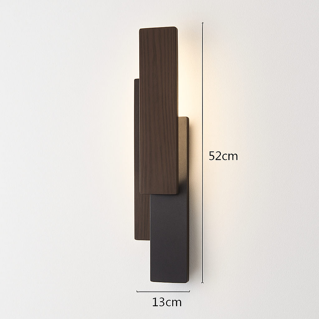 Applique murale moderne en bois naturel