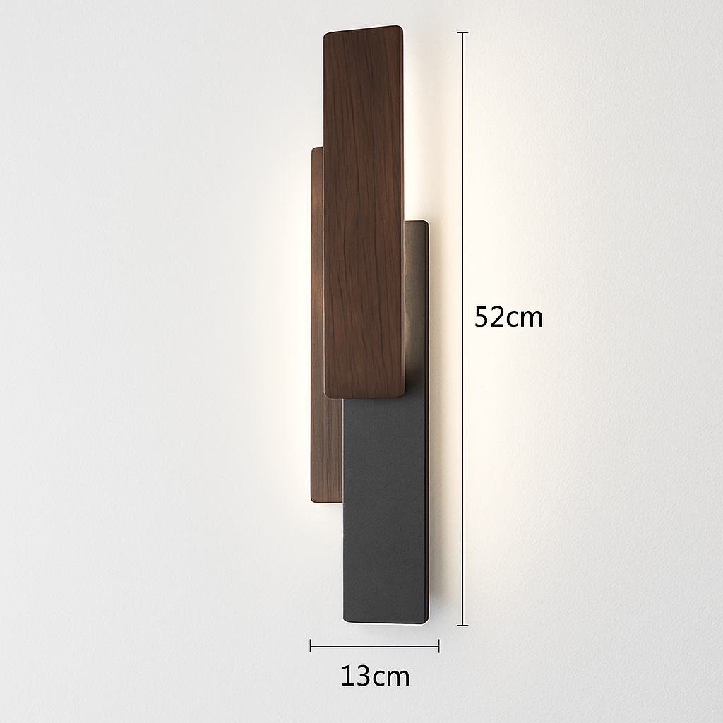 Applique murale moderne en bois naturel