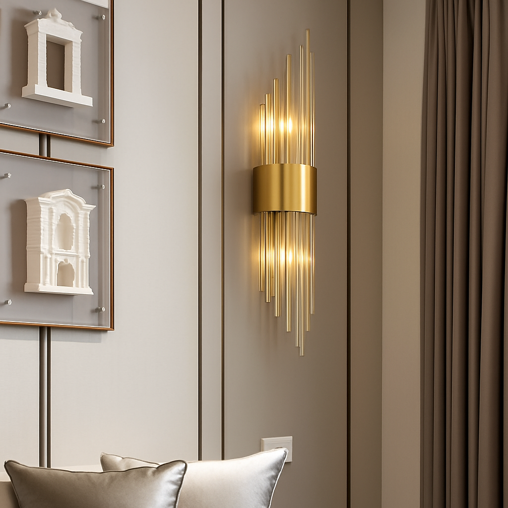 applique murale moderne en cristal éclairage intérieur décoratif design luxe