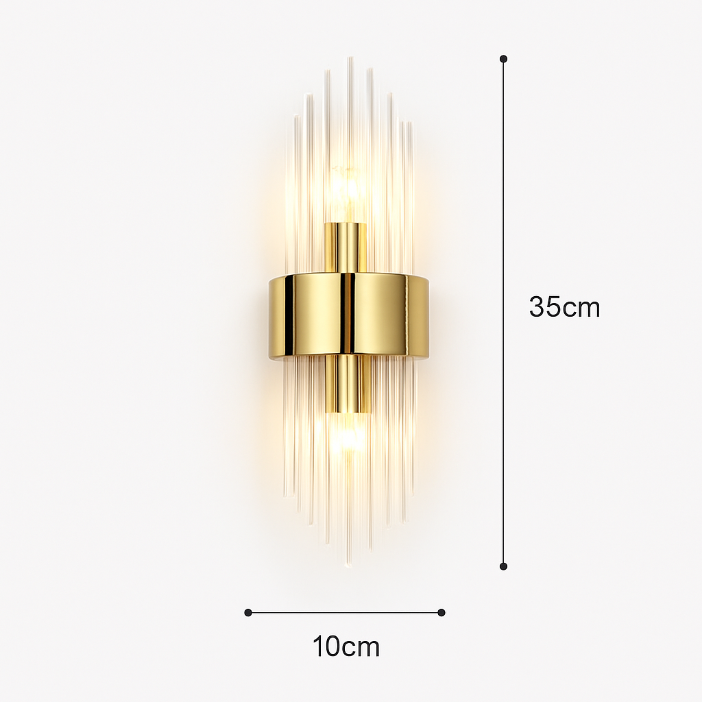 applique murale moderne en cristal éclairage intérieur décoratif design luxe